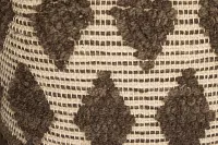 Madsi Dark Brown Accent Pouf