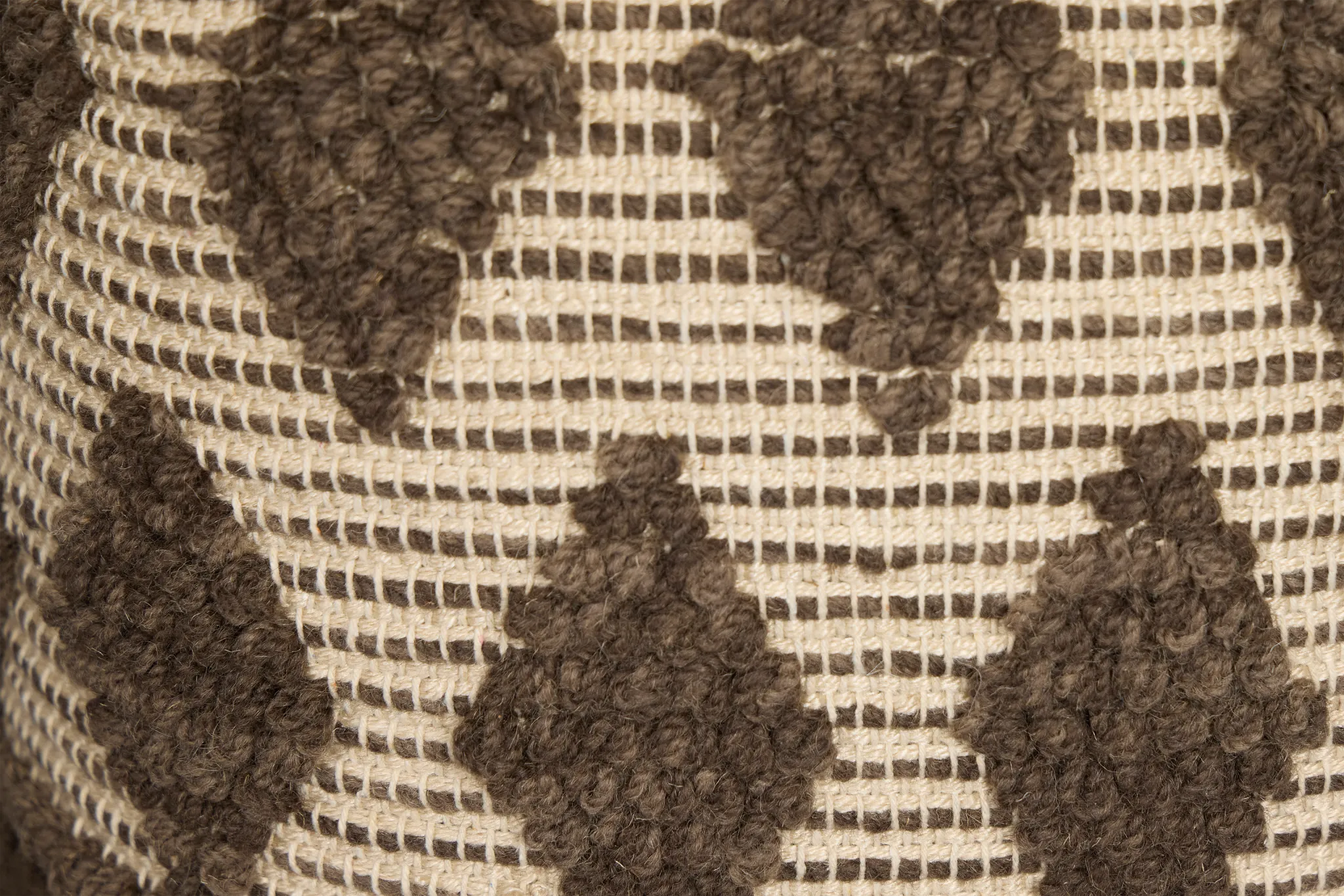 Madsi Dark Brown Accent Pouf