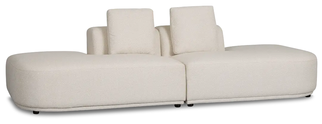 Catalina Beige Fabric 2-piece Modular Sofa Catalina Beige Fabric 2-piece Modular Sofa
