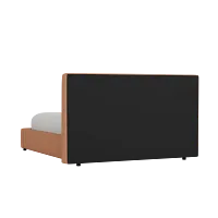 Grayton Sutton Orange 44" Upholstered Platform Bed