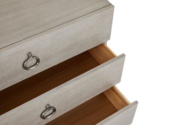 Linea Light Tone 3-drawer Nightstand