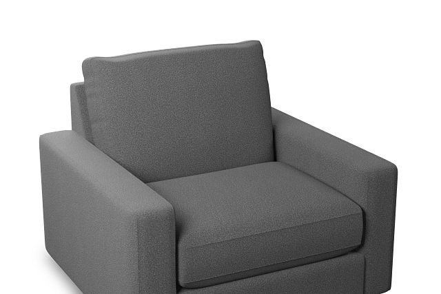 Edgewater Delray Dark Gray Swivel Chair