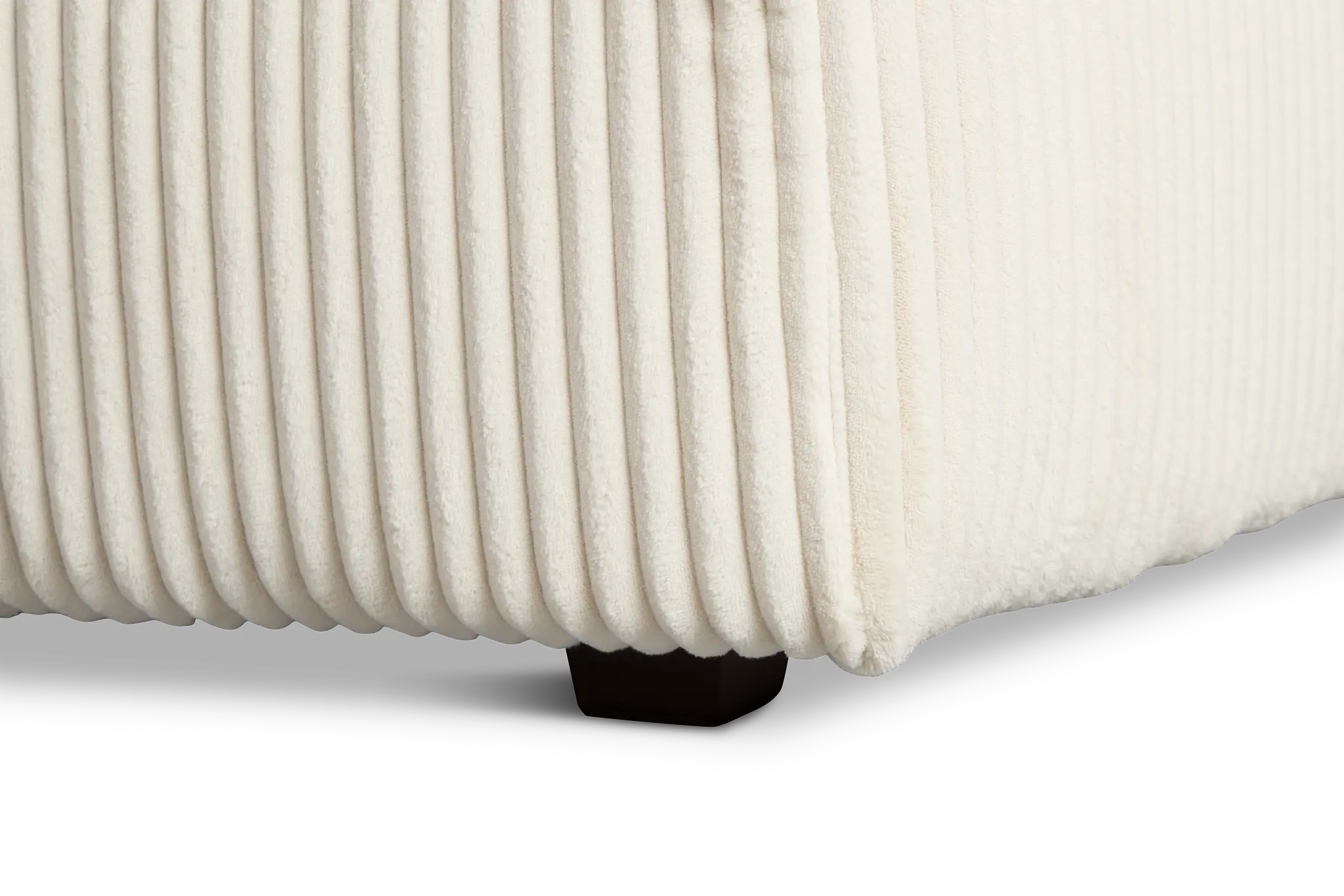 Charlie Ivory Fabric Large Right Chaise Sectional Charlie Ivory Fabric Large Right Chaise Sectional