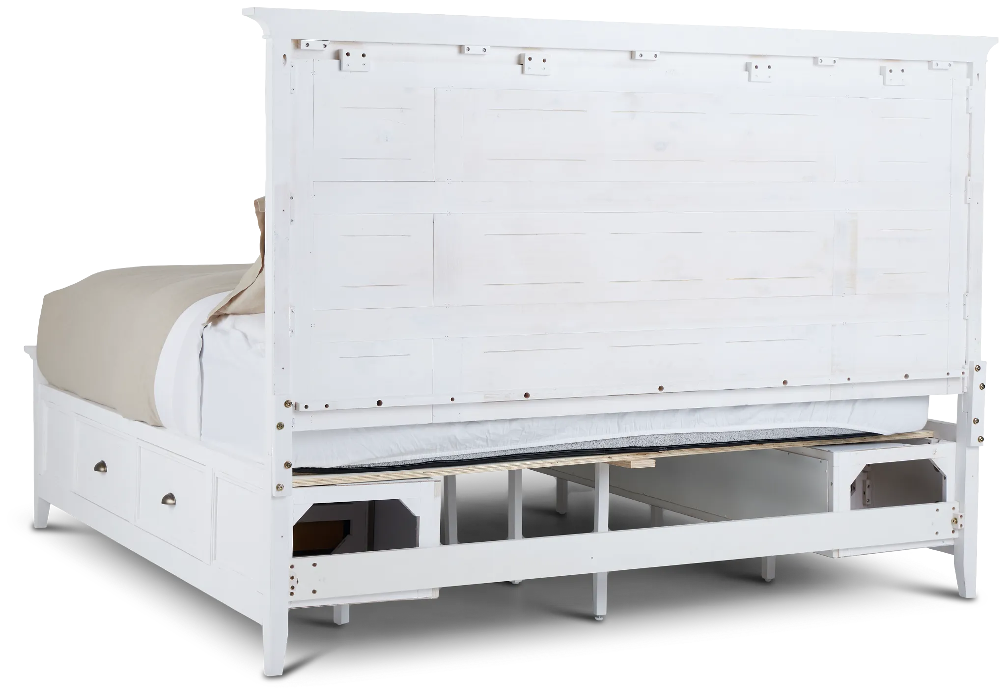 Heron Cove White Panel Storage Bed