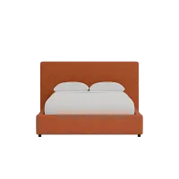 Grayton Elite Medium Brown 44" Upholstered Platform Bed