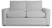 Siesta Peyton White Fabric Loveseat