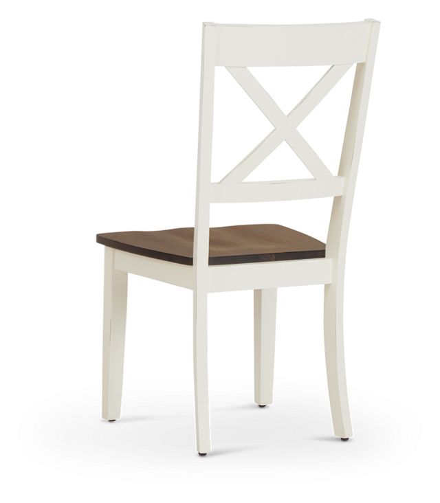 Sumter White Wood Side Chair