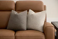 Sutt Taupe 24" Accent Pillow