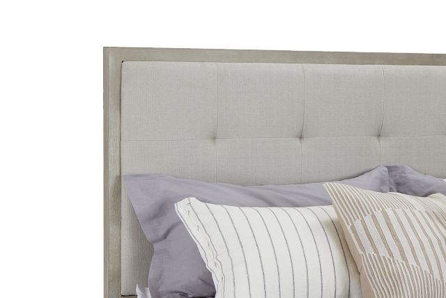 Madden Light Tone Wood Platform Bed
