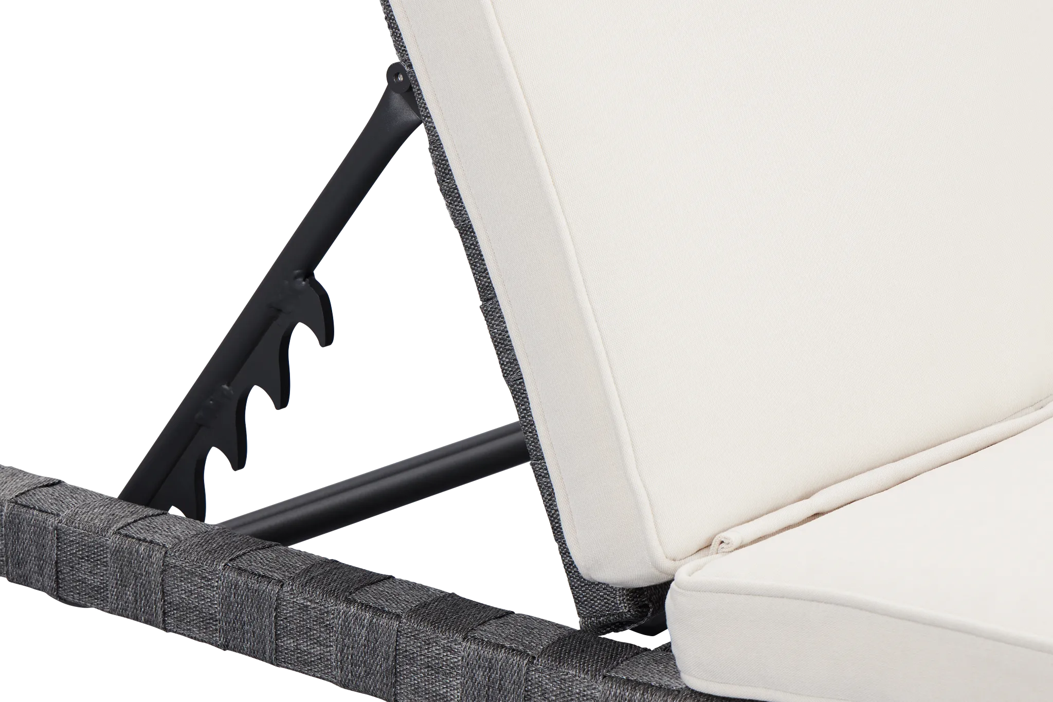 Barbados White Double Cushioned Chaise