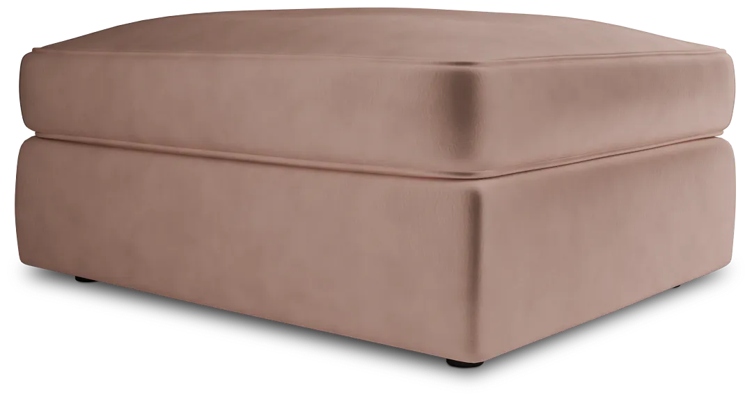 Siesta Joya Light Pink Fabric Ottoman