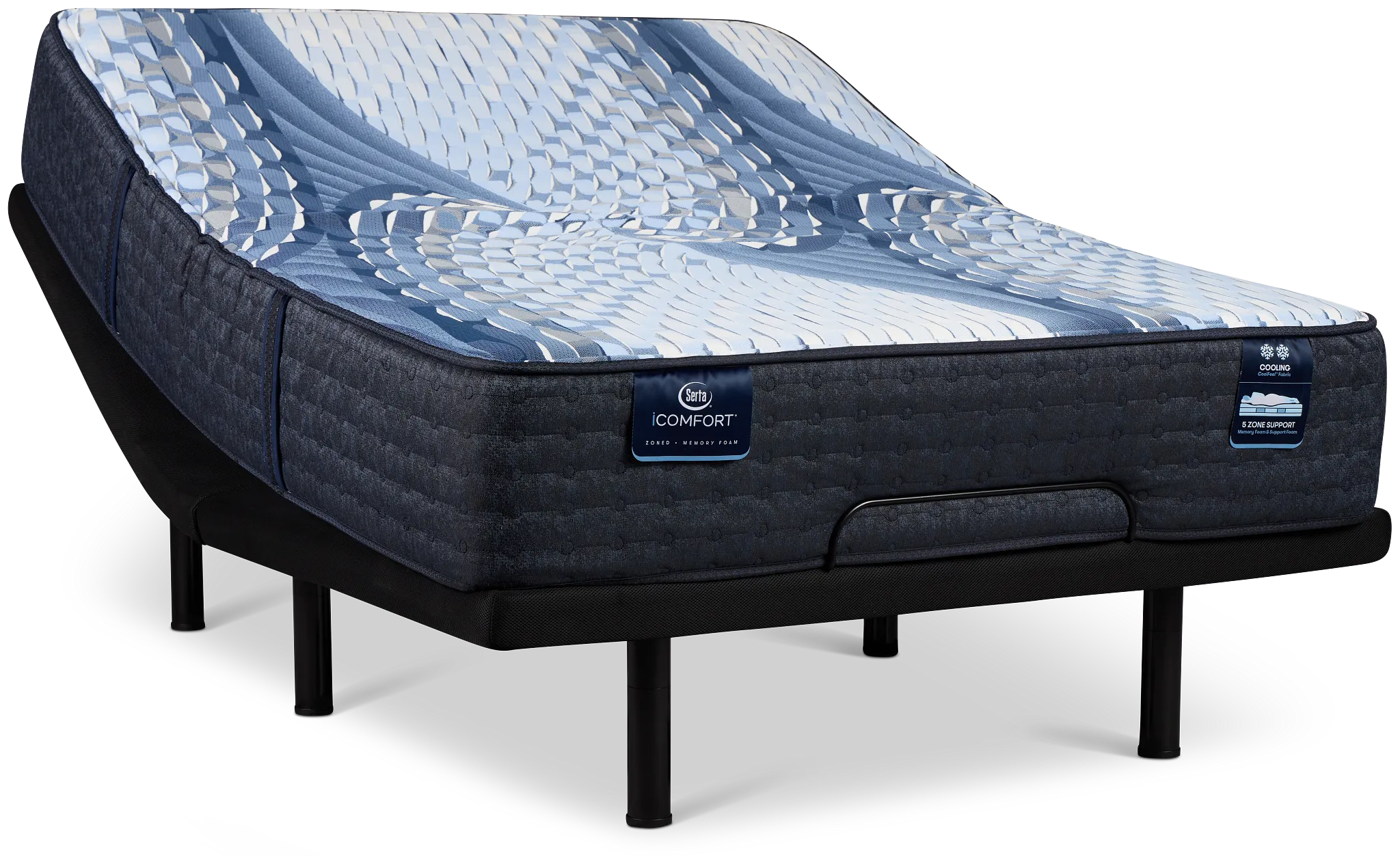 Serta Icomfort Iona Medium Elite Adjustable Mattress Set