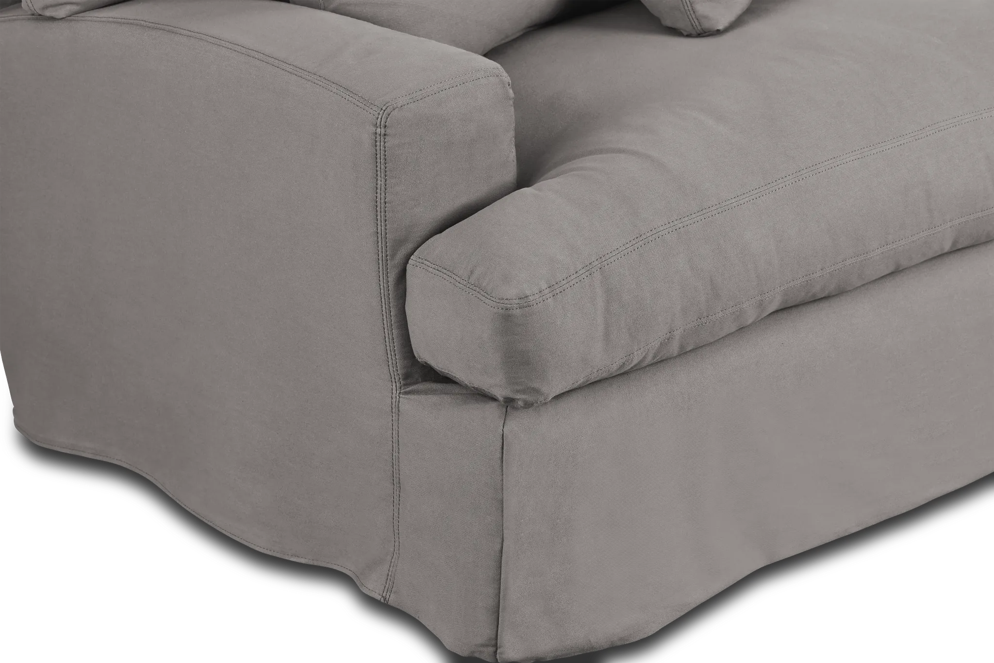 Delilah Gray Fabric Sofa