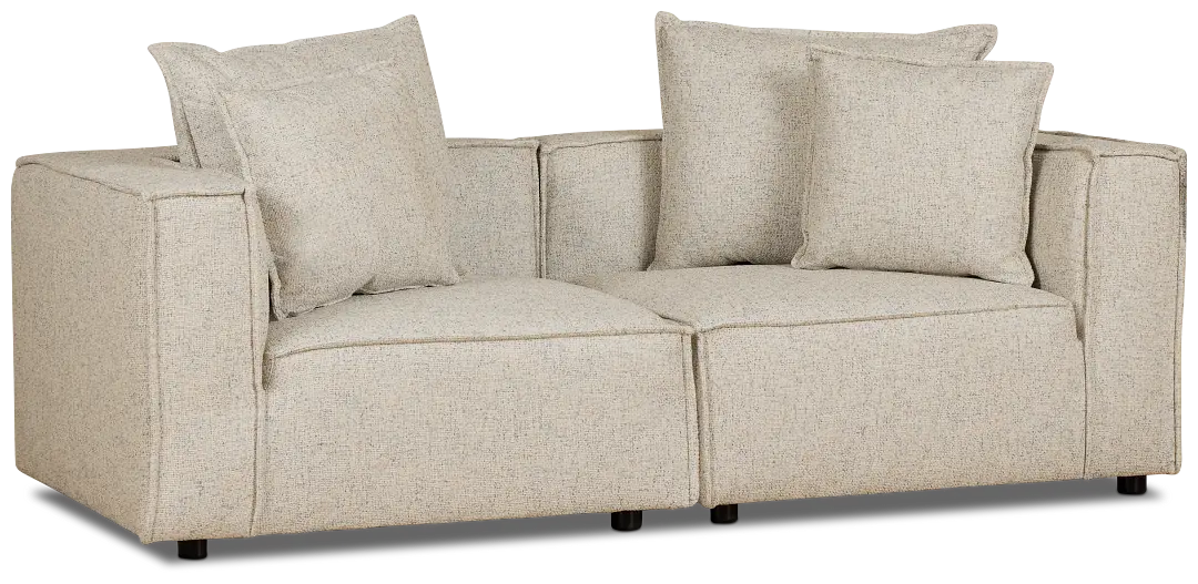 Tatum Beige Fabric 2-piece Modular Sofa Tatum Beige Fabric 2-piece Modular Sofa