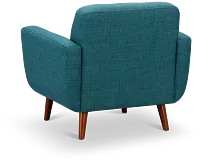Raya Dark Teal Fabric Chair