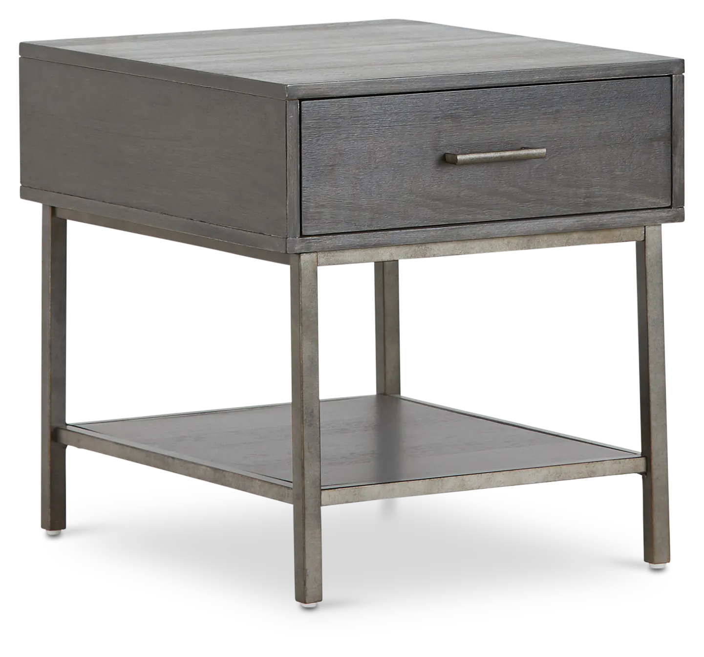 Fulton Dark Tone Wood Rectangular End Table