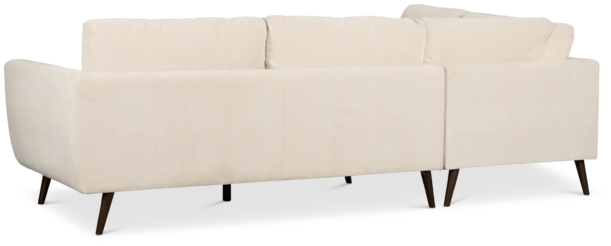 Indie Beige Fabric Small Left Bumper Sectional Indie Beige Fabric Small Left Bumper Sectional