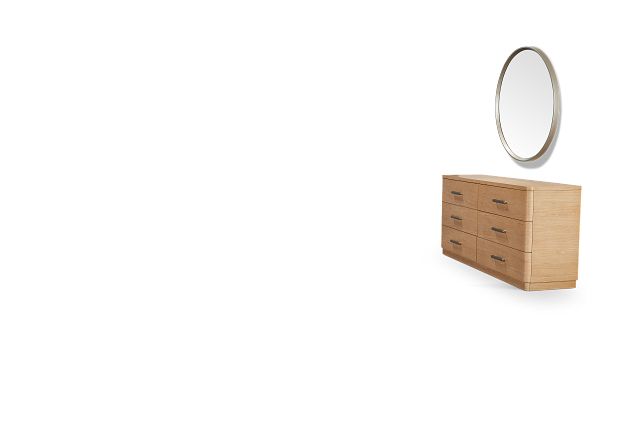 Malibu Light Tone Dresser & Mirror