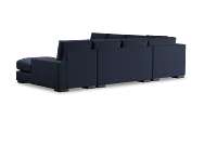 Edgewater Peyton Dark Blue Large Right Chaise Sectional