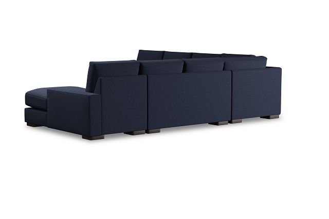 Edgewater Peyton Dark Blue Large Right Chaise Sectional