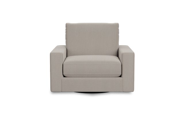 Edgewater Lucy Taupe Swivel Chair