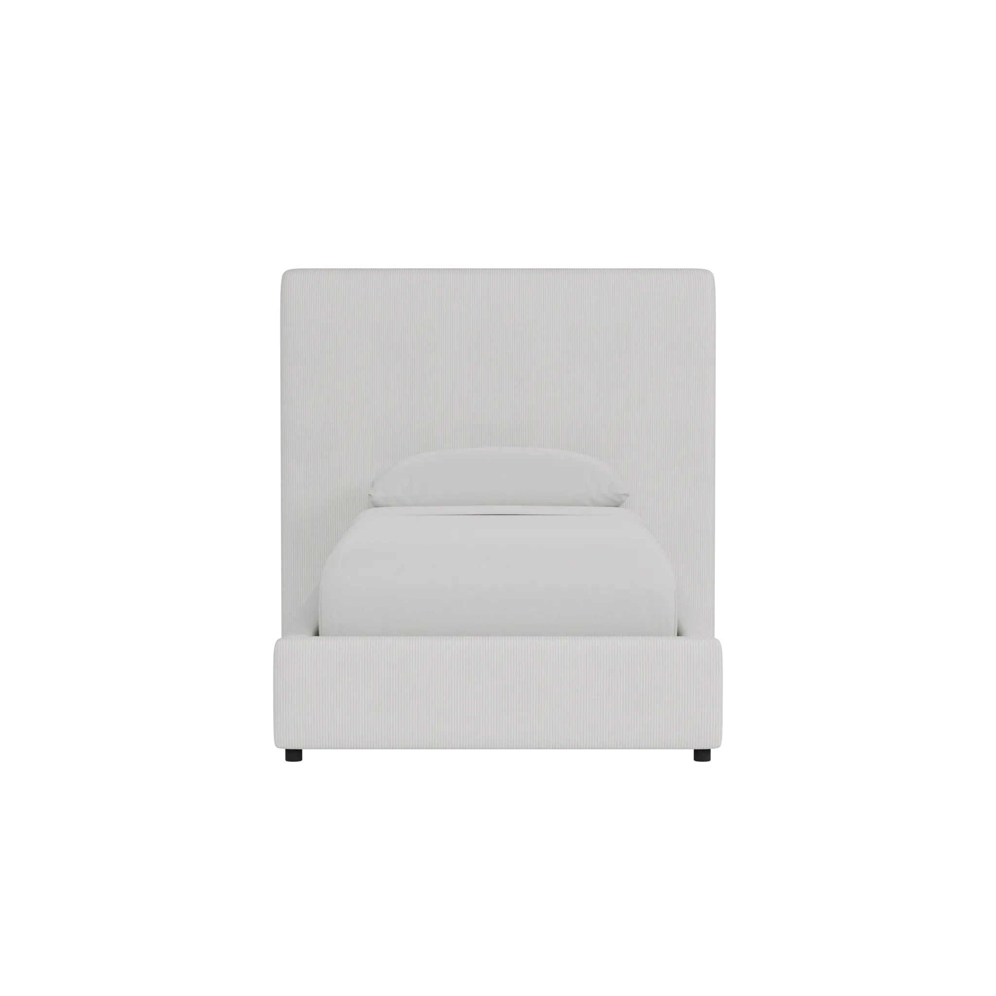 Grayton Lucy Light Beige 54" Upholstered Platform Bed