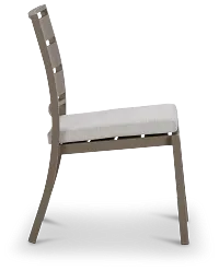 Raleigh White Aluminum Side Chair