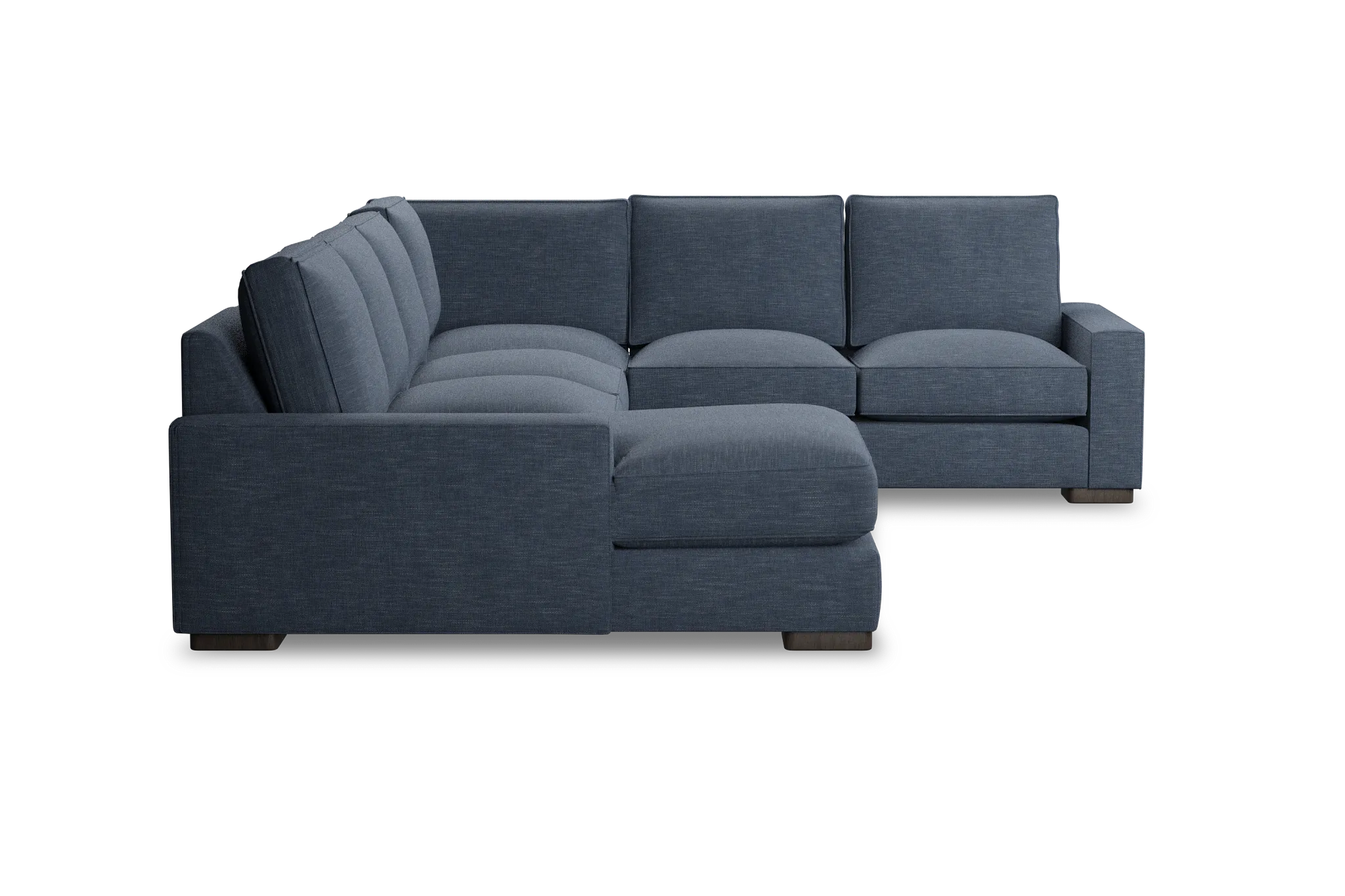 Edgewater Elevation Dark Blue Medium Left Chaise Sectional