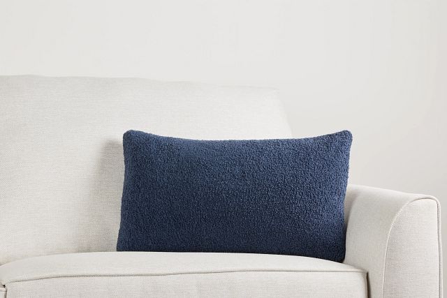 Henley Blue Lumbar Accent Pillow