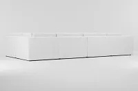 Destin Revenue White Fabric 8-piece Pit Sectional