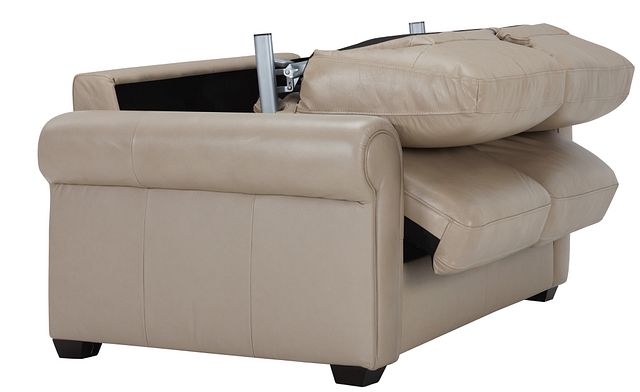 Lincoln Taupe Lthr/vinyl Memory Foam Sleeper