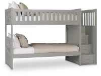 Charleston Gray Step Bunk Bed