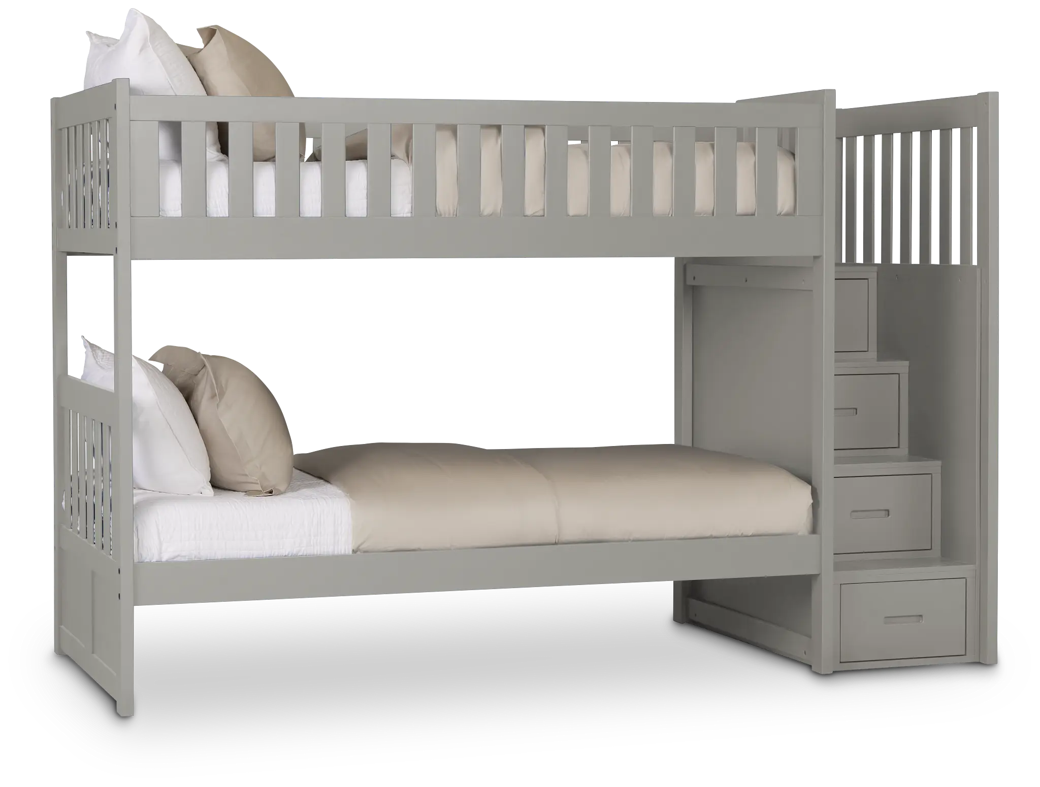Charleston Gray Step Bunk Bed Charleston Gray Step Bunk Bed
