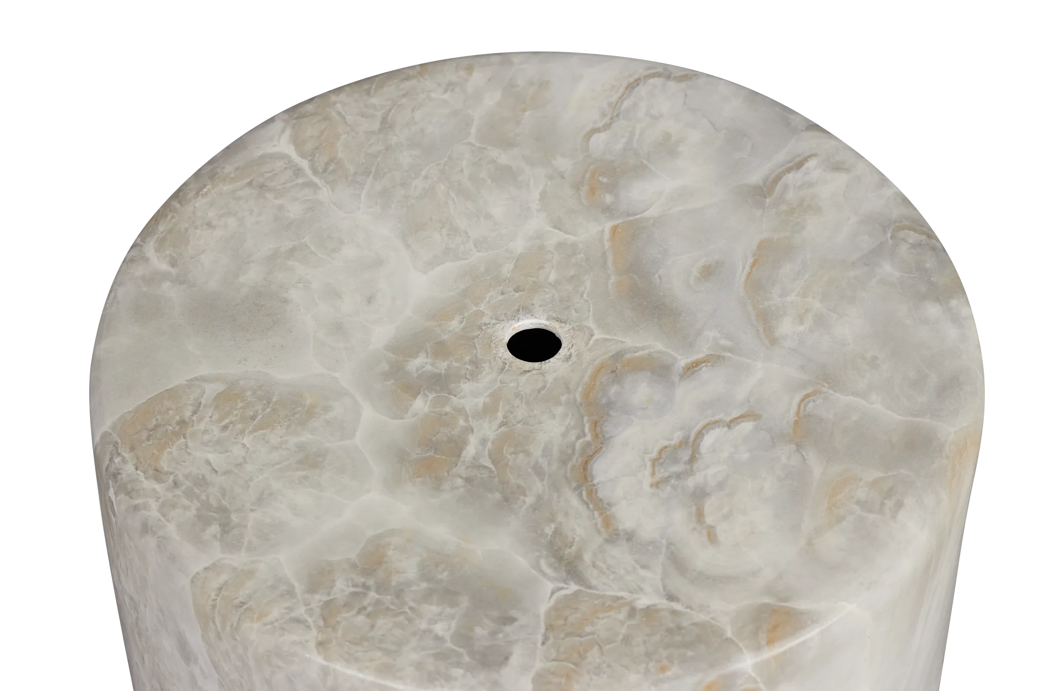 Lima Beige Accent Stool