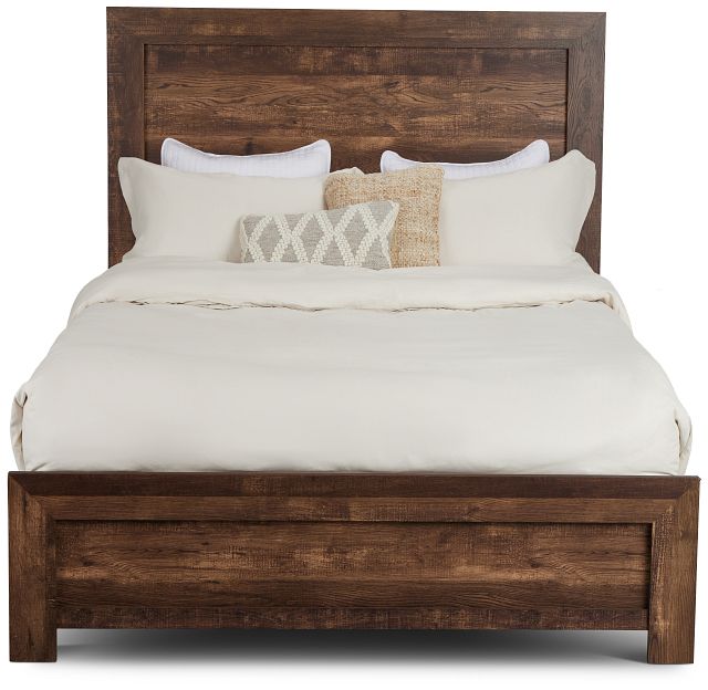 Ollie Dark Tone Panel Bed