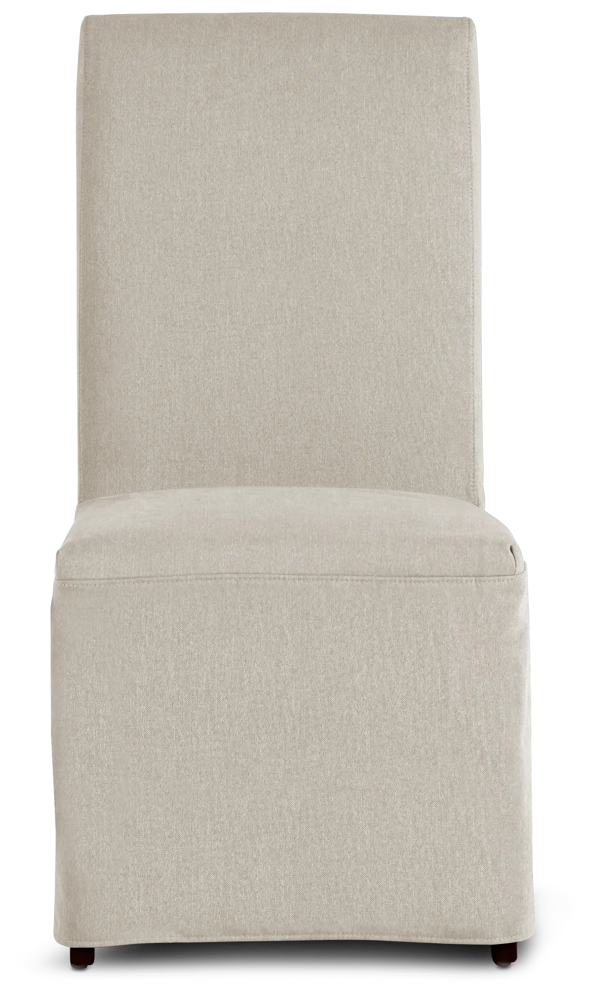Harbor Light Beige Long Slipcover Chair With Dark-tone Leg Harbor Light Beige Long Slipcover Chair With Dark-tone Leg
