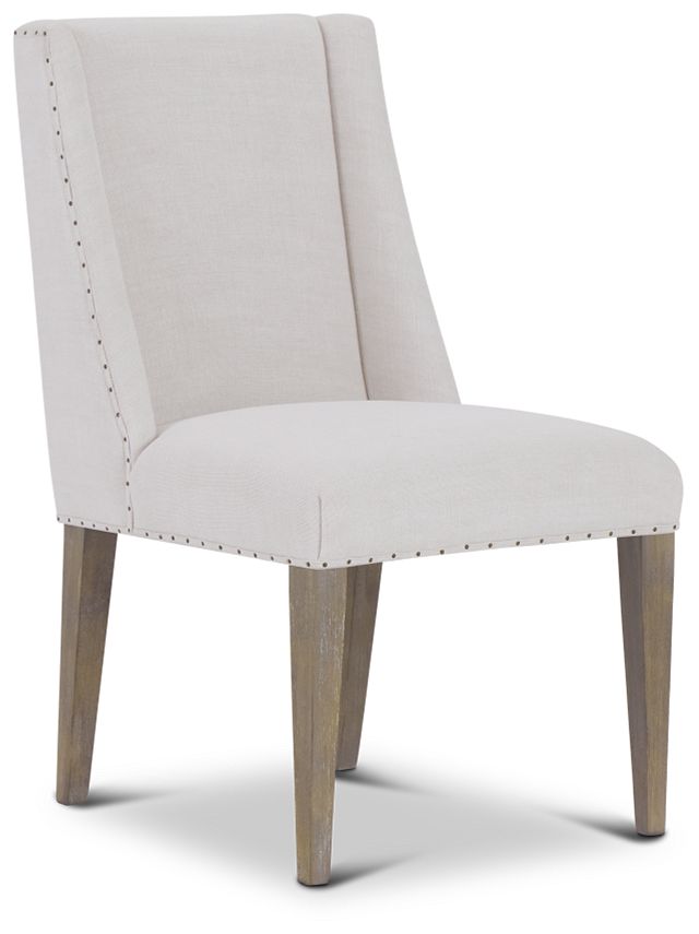 Berlin White Upholstered Arm Chair (1)