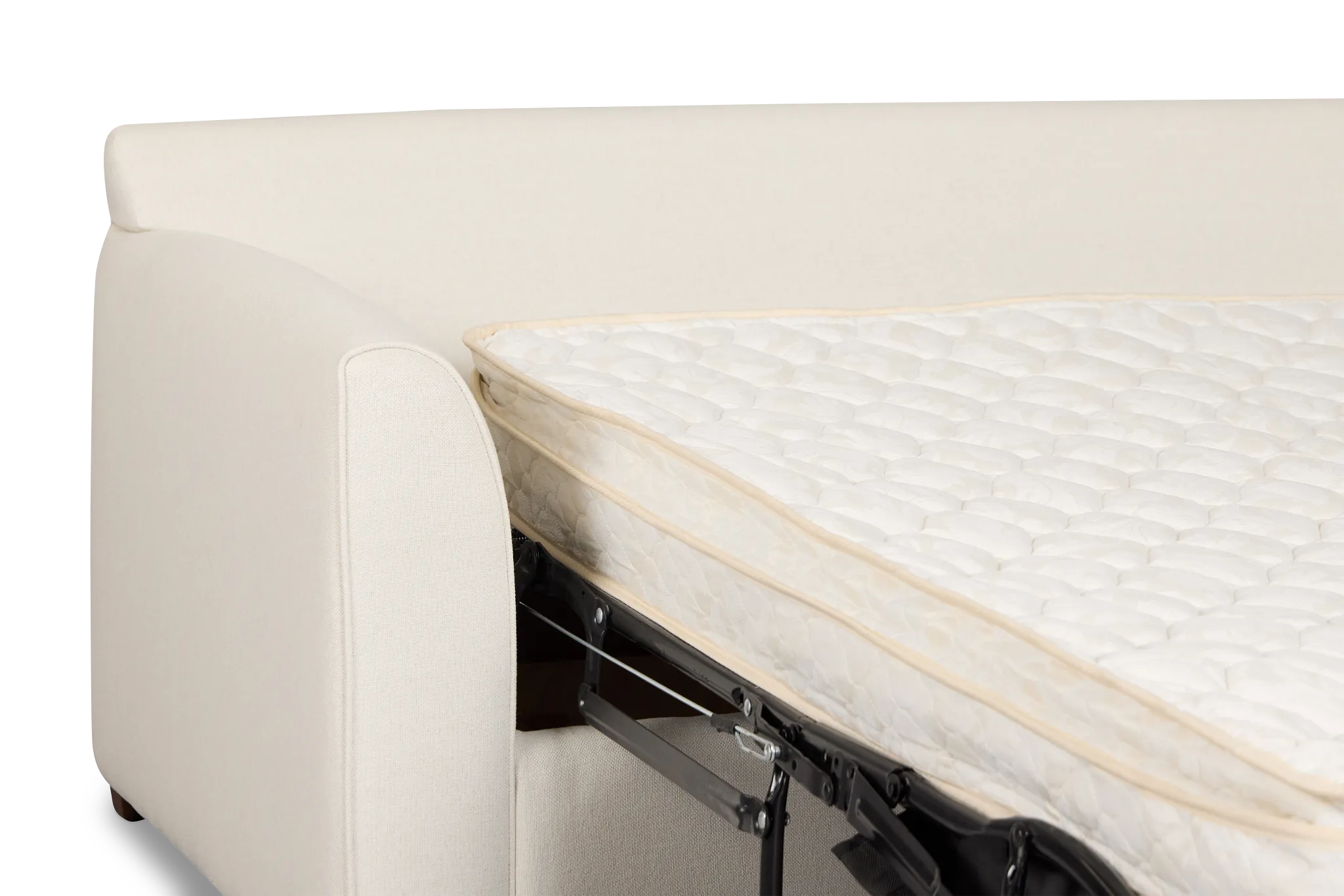 Tate Light Beige Fabric Innerspring Sleeper