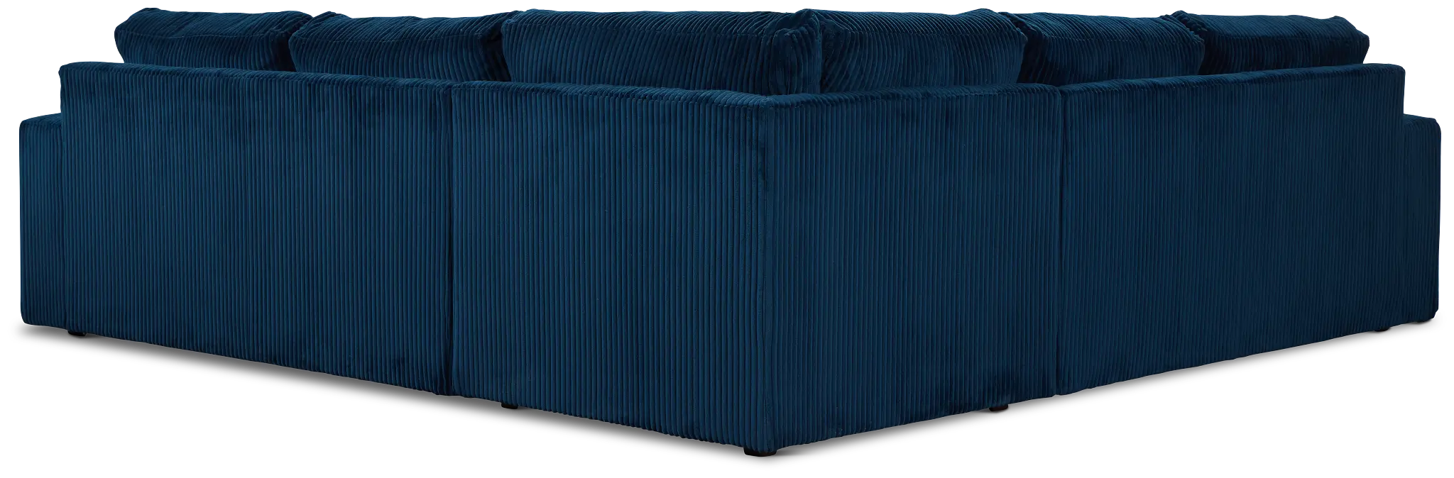 Charlie Dark Blue Fabric Small Two-arm Sectional Charlie Dark Blue Fabric Small Two-arm Sectional