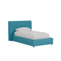 Grayton Elite Teal 44" Upholstered Platform Bed