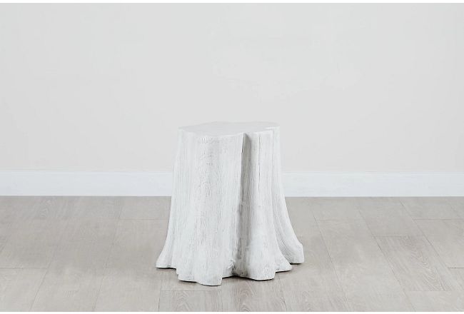 Ocean Drive White Wood End Table