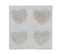 Heart Gold Canvas Wall Art