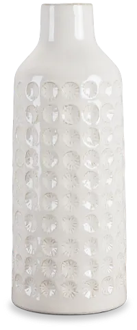 Lynn White Medium Vase