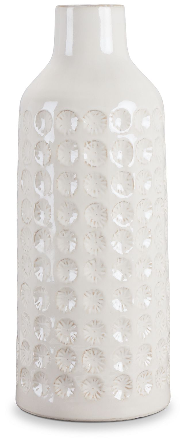 Lynn White Medium Vase