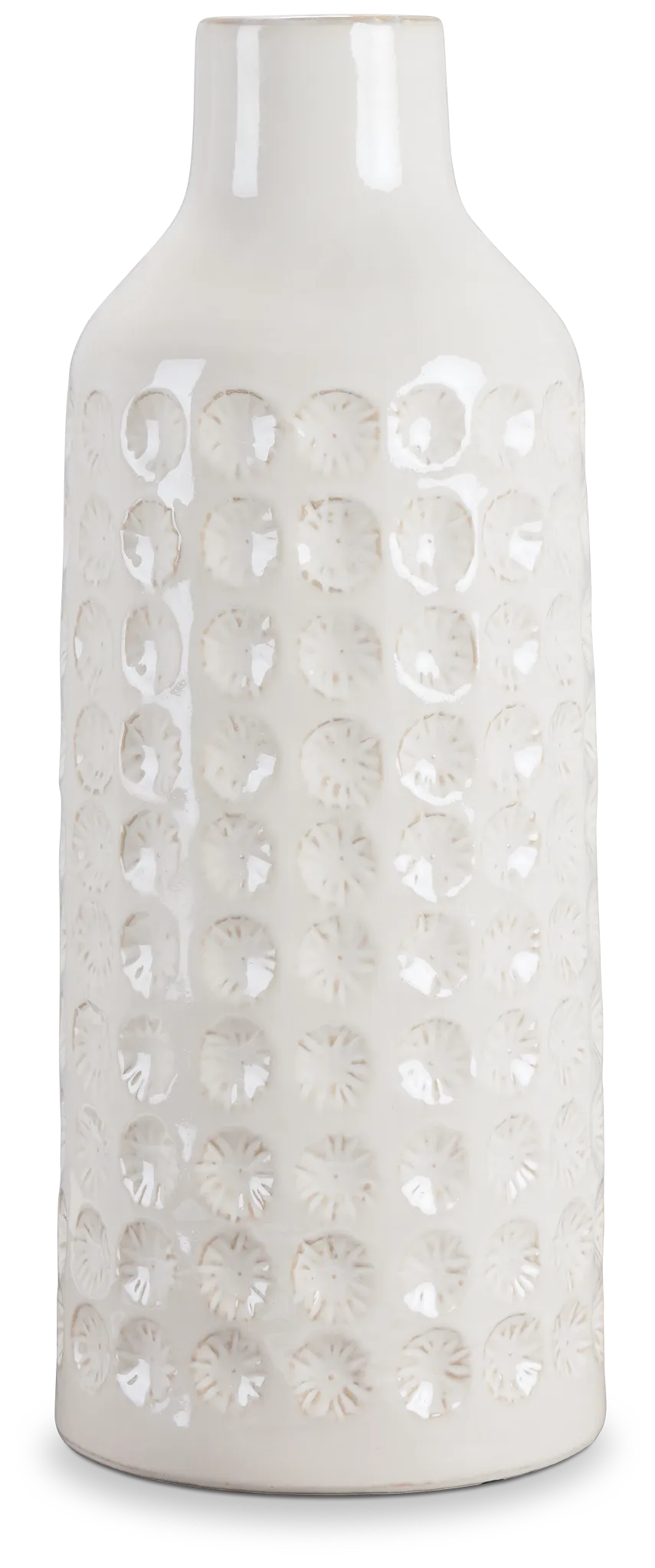 Lynn White Medium Vase