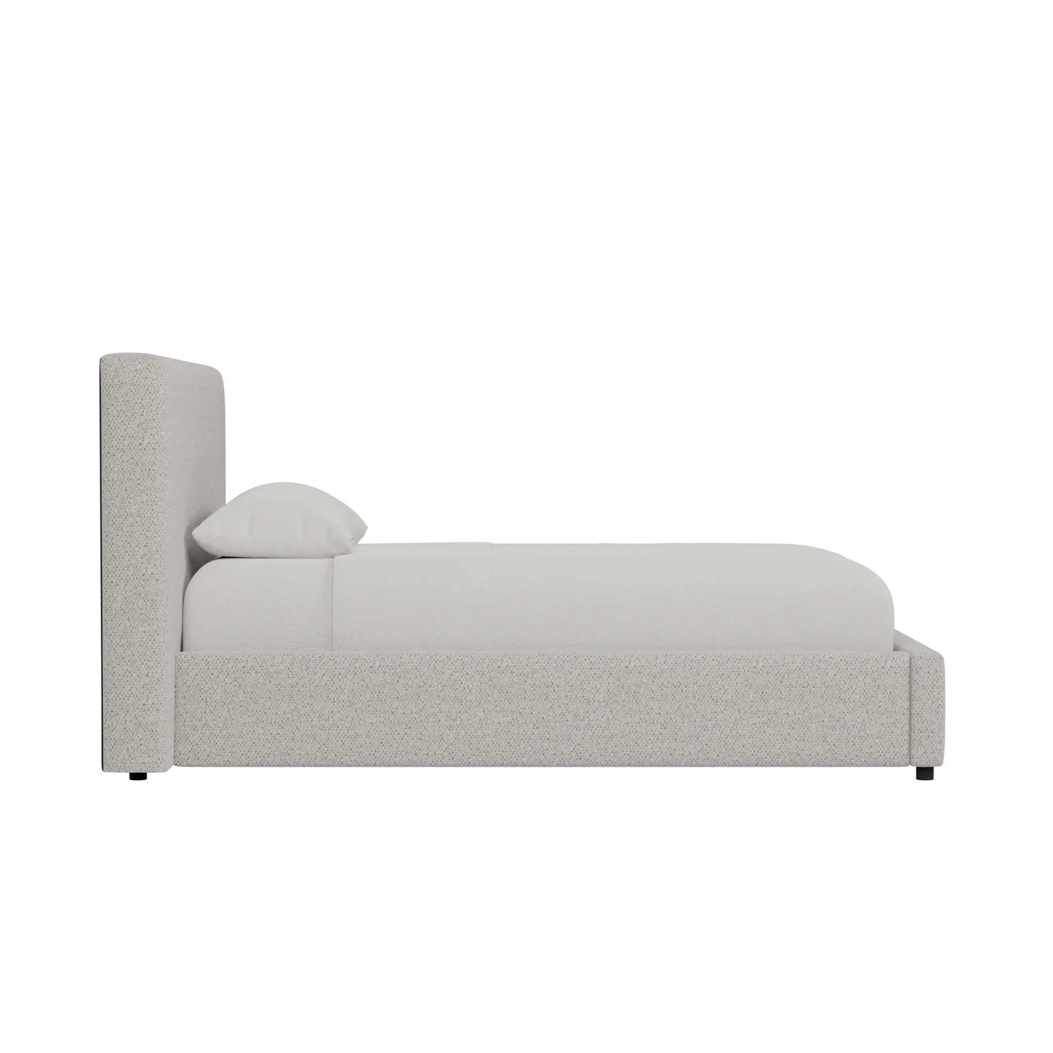 Grayton Suave White 44" Upholstered Platform Bed Grayton Suave White 44" Upholstered Platform Bed