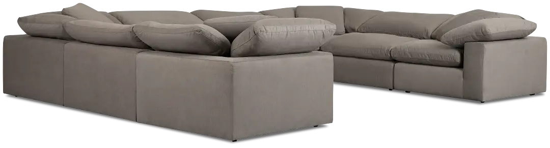 Nixon Light Gray Fabric Two-arm Sectional Nixon Light Gray Fabric Two-arm Sectional