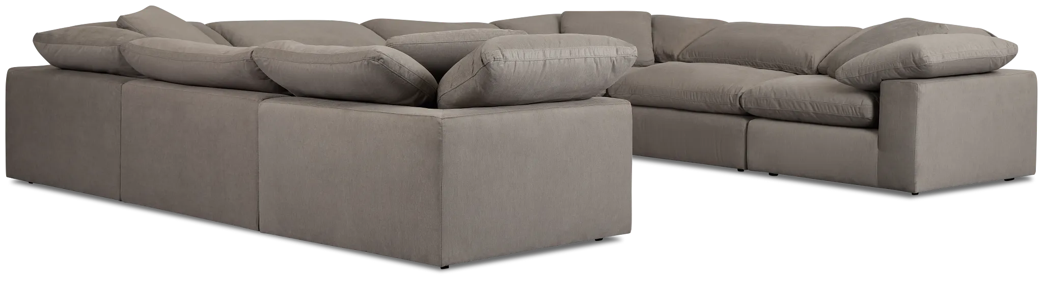 Nixon Light Gray Fabric Two-arm Sectional