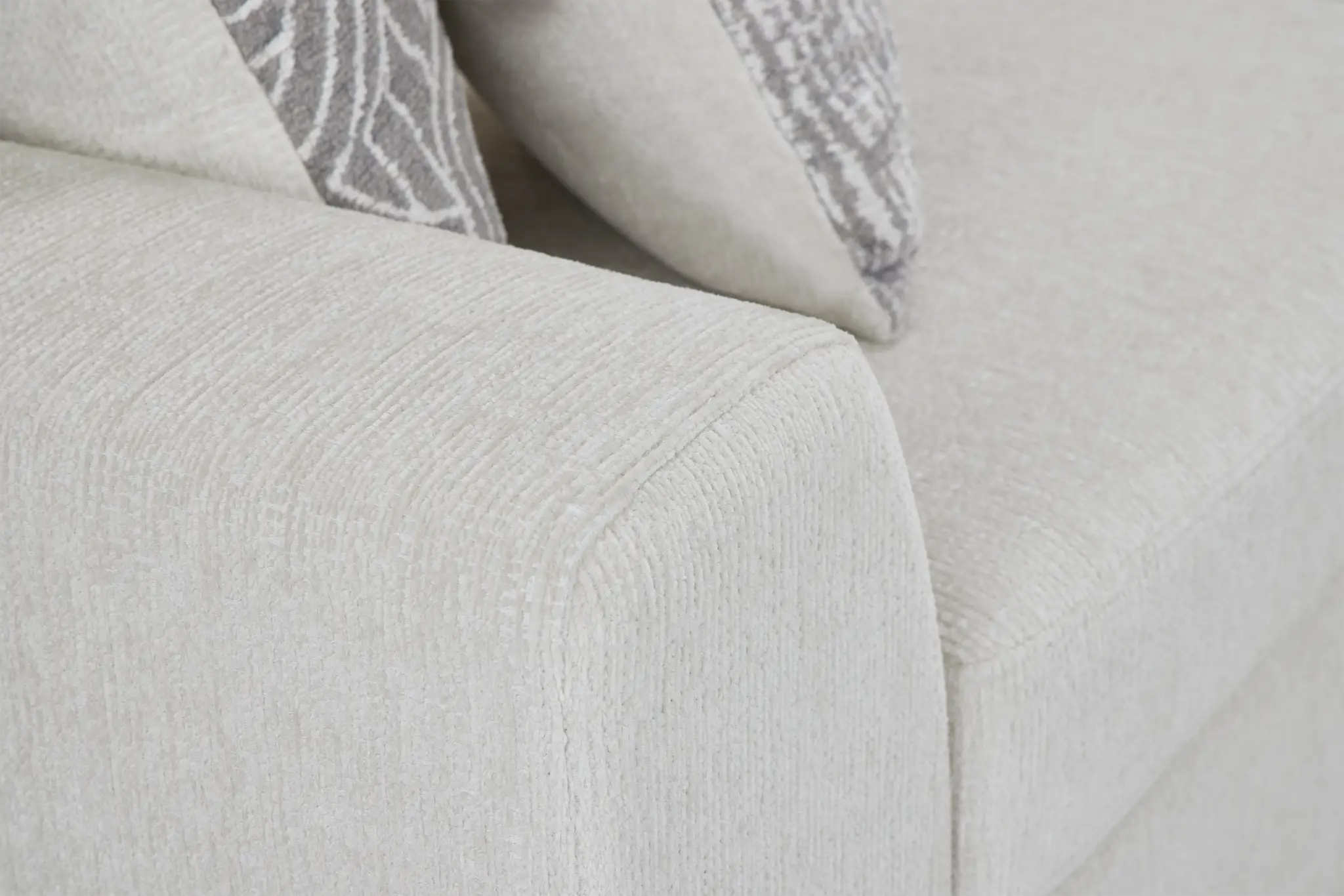 Blakely White Fabric Lf 2arm Sleeper Sect Blakely White Fabric Lf 2arm Sleeper Sect