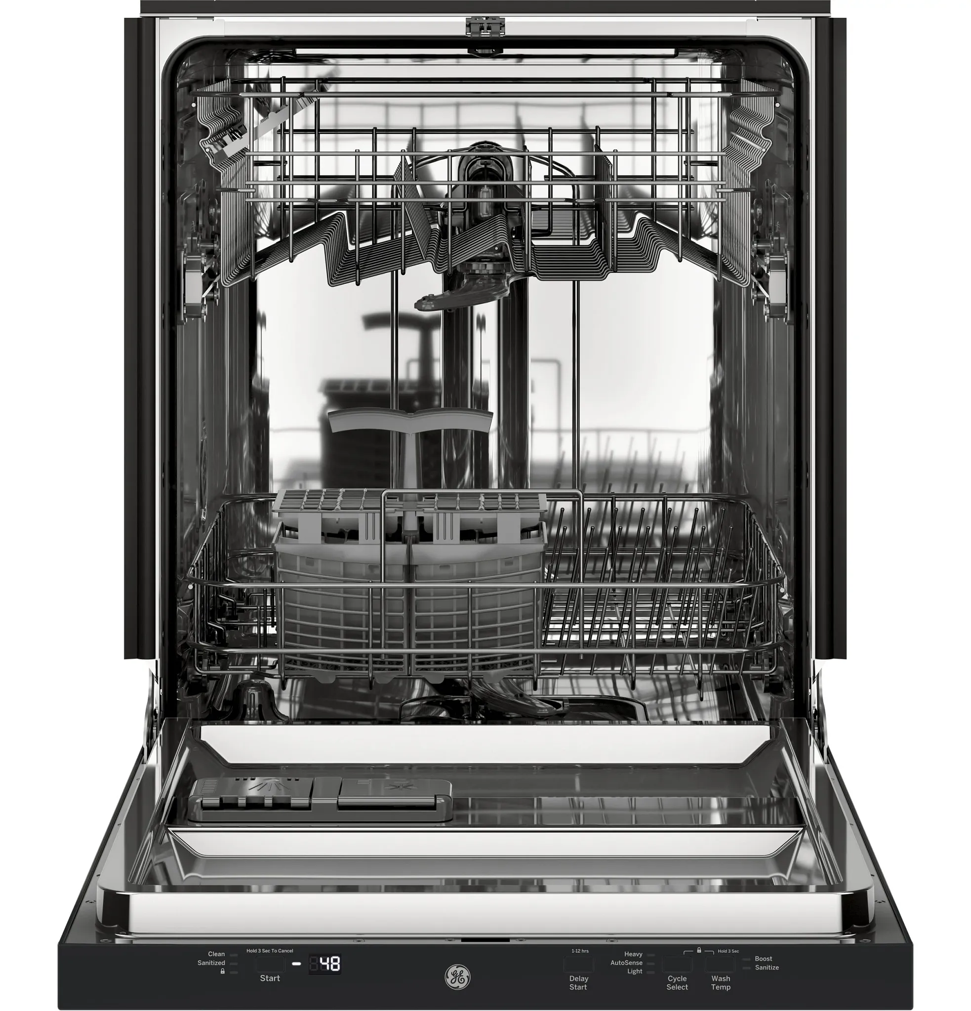 Ge 226 Series Black Built In Dishwasher